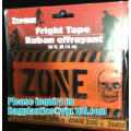 FRIGHT TAPE, Morgue Haunted House Cemetery, Indoor Outdoor CAUTION Tape, Warning Sign, Room Border, Police Barricade